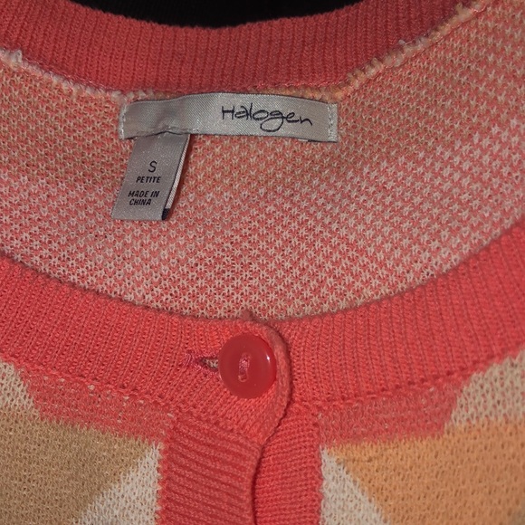 Halogen Geometric Pattern Cardigan - Picture 3 of 3